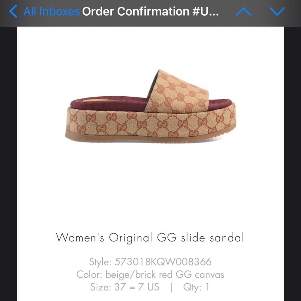 Gucci Platform Slides - Picture 7 of 8